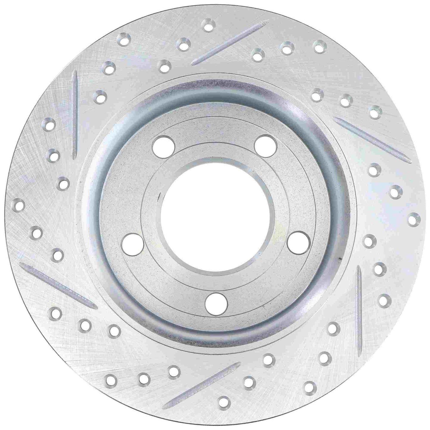 StopTech Select Sport Drilled And Slotted Brake Rotor; Front Right