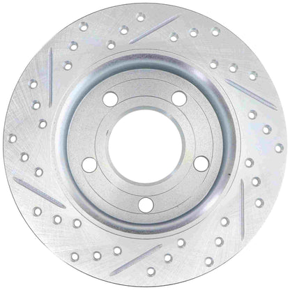 StopTech Select Sport Drilled And Slotted Brake Rotor; Front Right