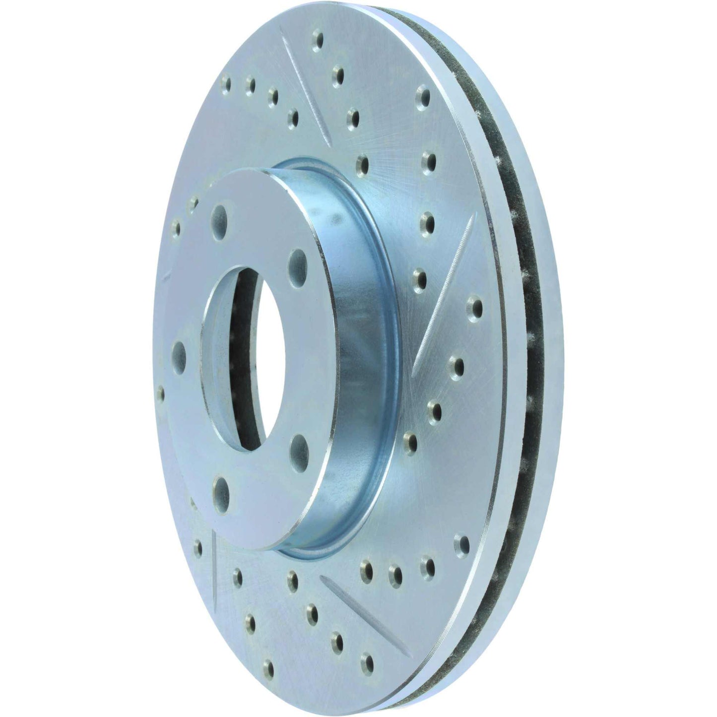 StopTech Select Sport Drilled And Slotted Brake Rotor; Front Left