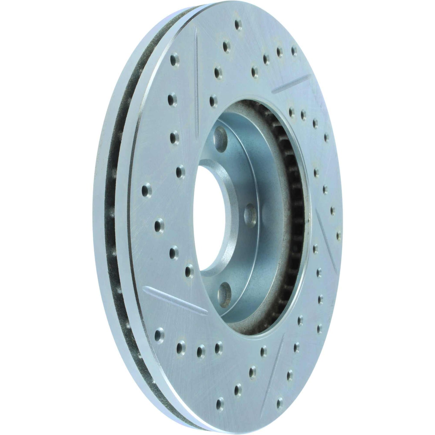 StopTech Select Sport Drilled And Slotted Brake Rotor; Front Left
