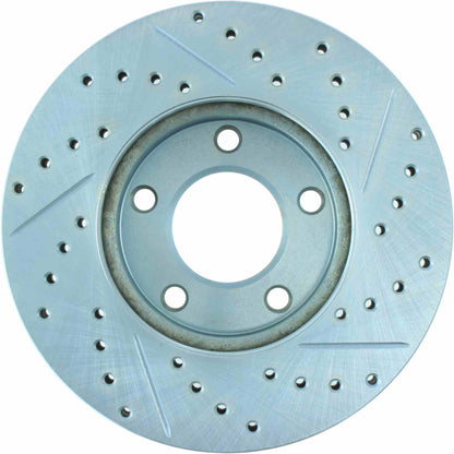 StopTech Select Sport Drilled And Slotted Brake Rotor; Front Right