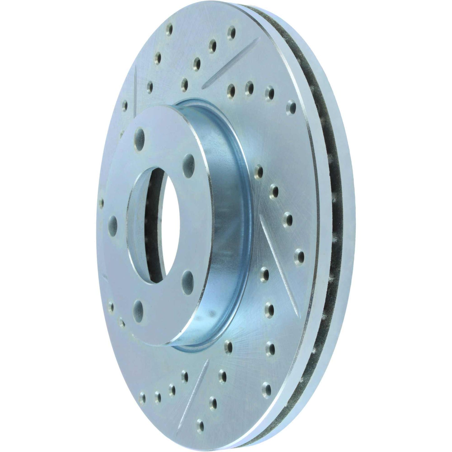 StopTech Select Sport Drilled And Slotted Brake Rotor; Front Right