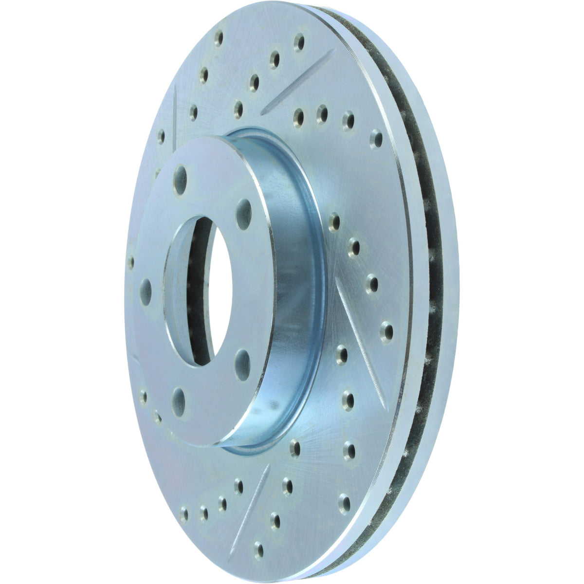 StopTech Select Sport Drilled And Slotted Brake Rotor; Front Right