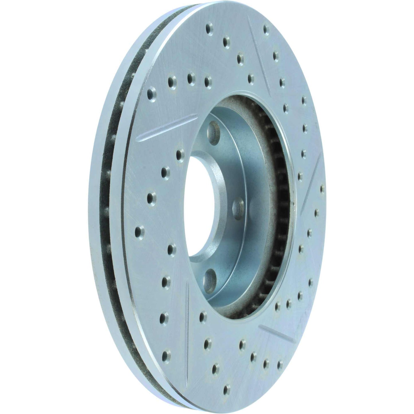StopTech Select Sport Drilled And Slotted Brake Rotor; Front Right