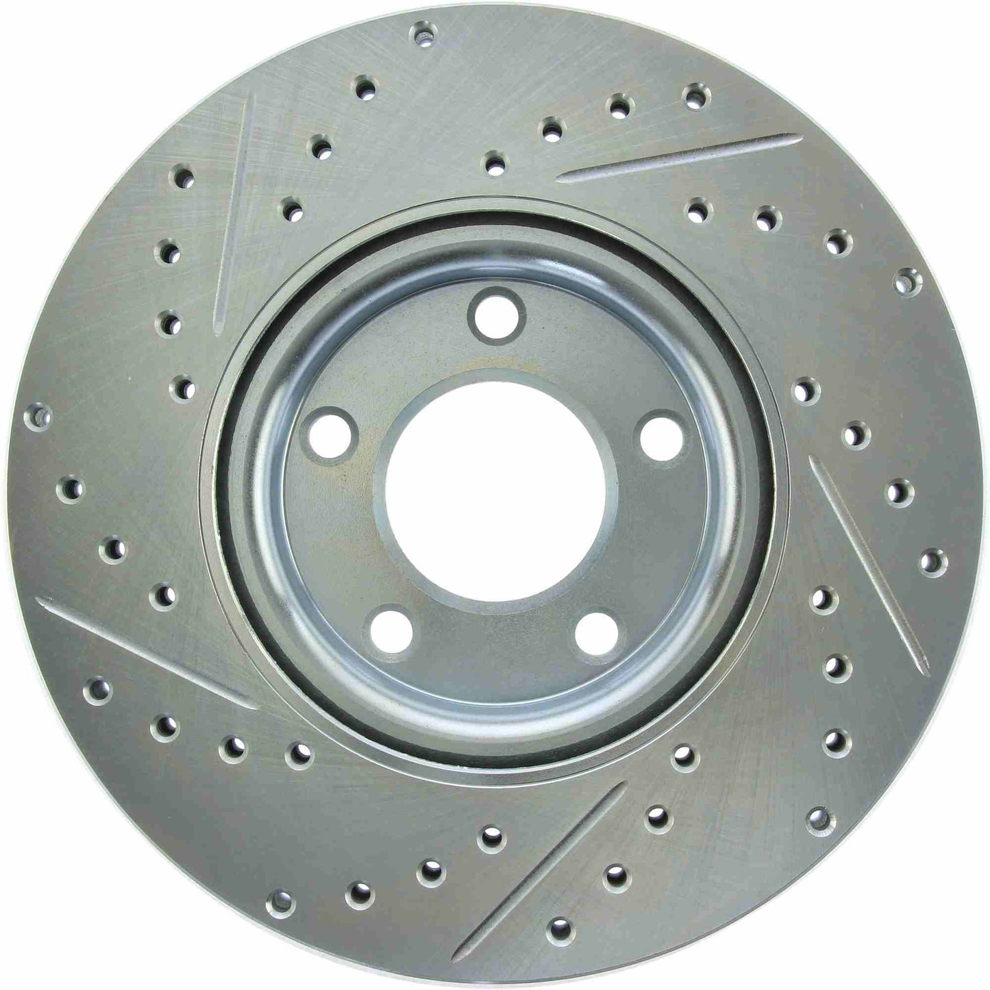 StopTech Select Sport Drilled And Slotted Brake Rotor; Front Left
