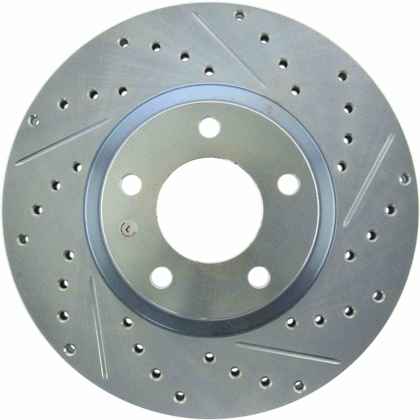 StopTech Select Sport Drilled And Slotted Brake Rotor; Front Left