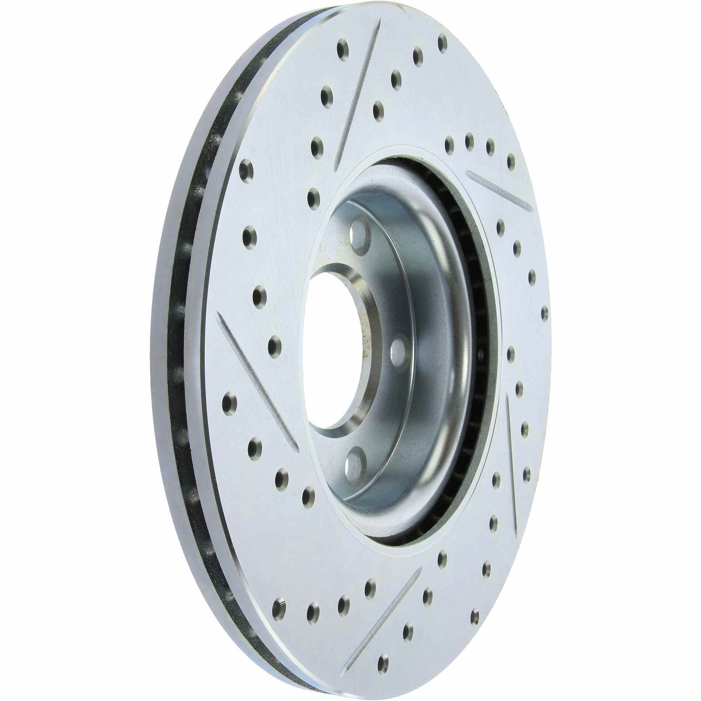 StopTech Select Sport Drilled And Slotted Brake Rotor; Front Left