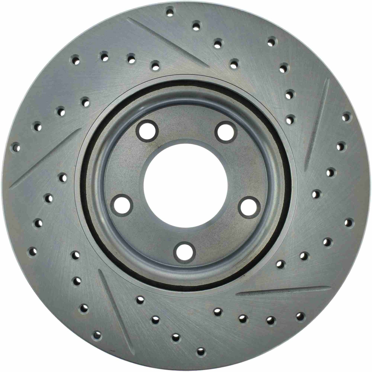 StopTech Select Sport Drilled And Slotted Brake Rotor; Front Right