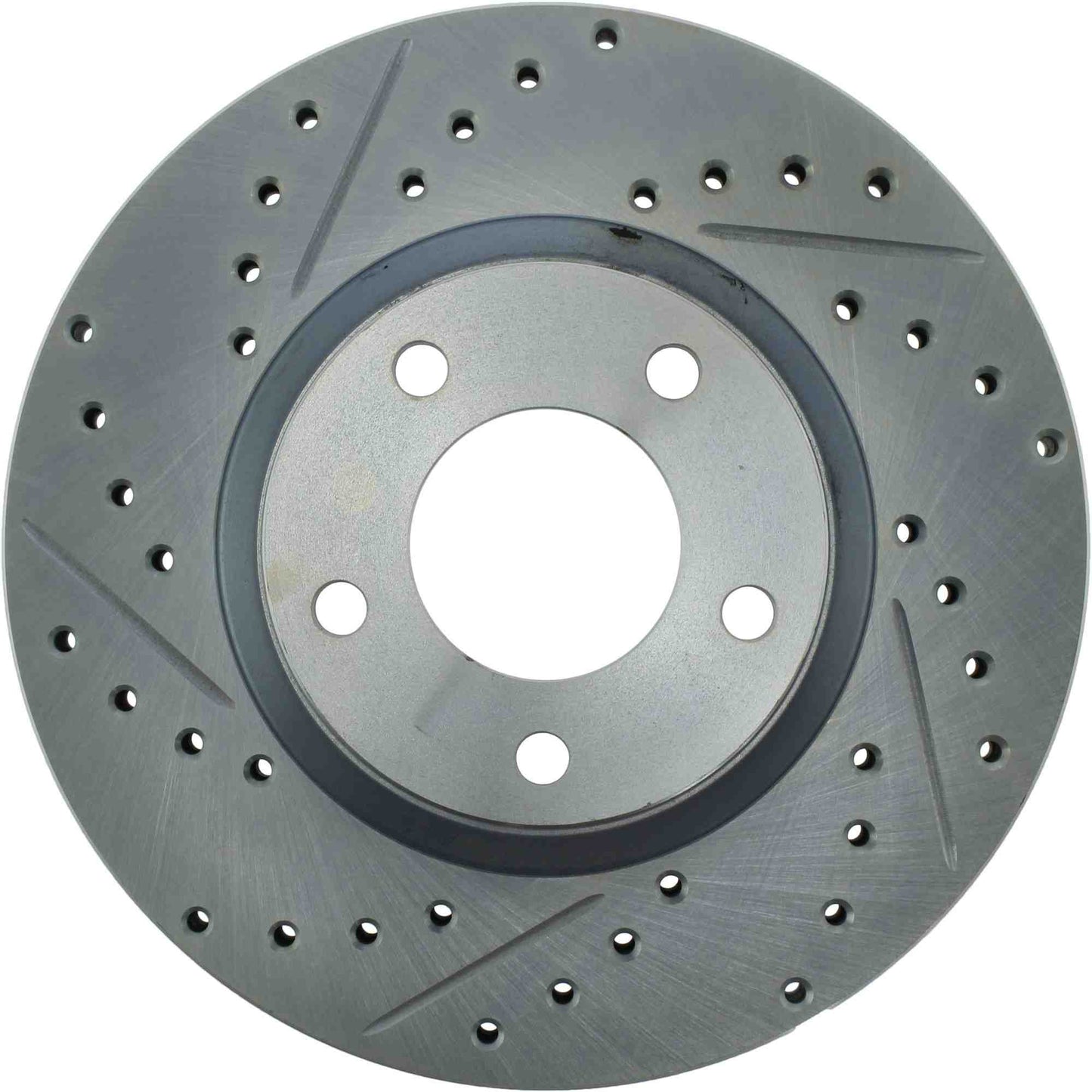 StopTech Select Sport Drilled And Slotted Brake Rotor; Front Right