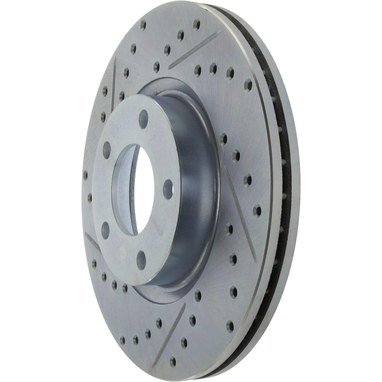 StopTech Select Sport Drilled And Slotted Brake Rotor; Front Right