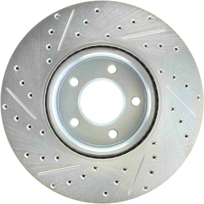 StopTech  Select Sport Drilled And Slotted Brake Rotor; Front Left