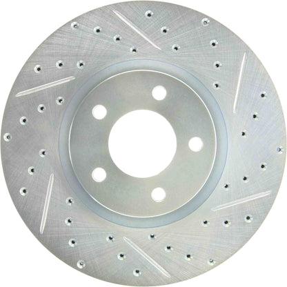 StopTech  Select Sport Drilled And Slotted Brake Rotor; Front Left