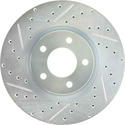 StopTech  Select Sport Drilled And Slotted Brake Rotor; Front Right