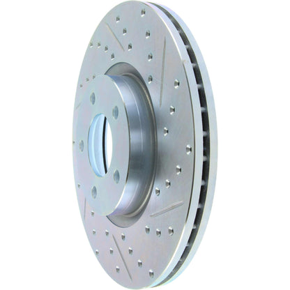 StopTech  Select Sport Drilled And Slotted Brake Rotor; Front Right