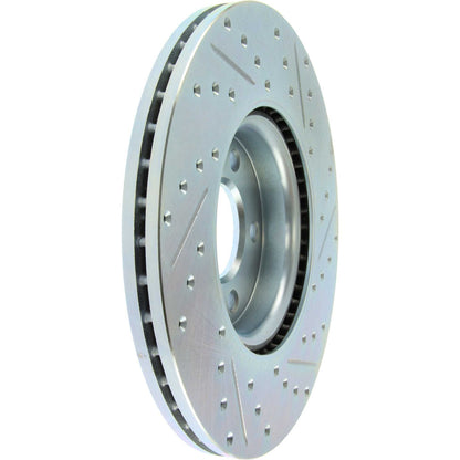 StopTech  Select Sport Drilled And Slotted Brake Rotor; Front Right