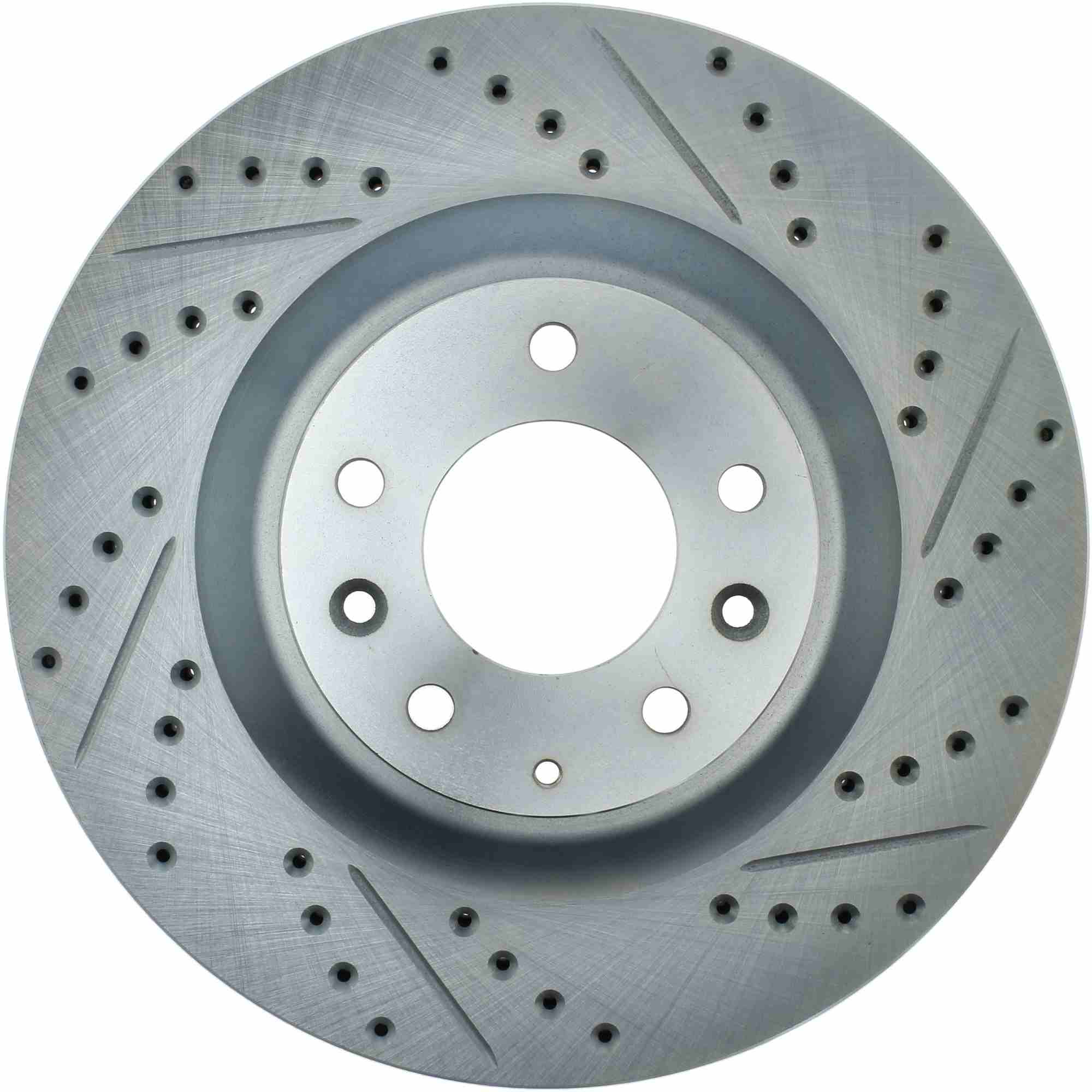 StopTech Select Sport Drilled And Slotted Brake Rotor; Front Left