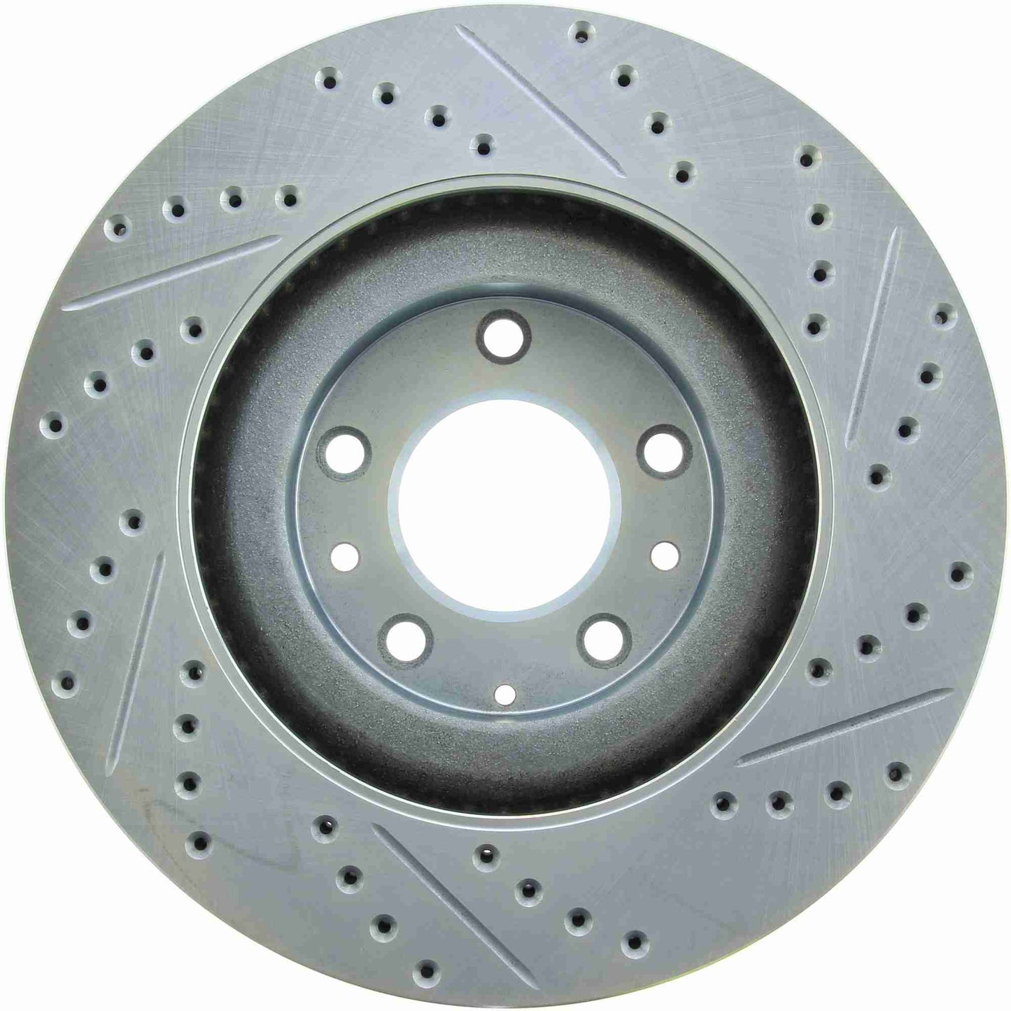 StopTech Select Sport Drilled And Slotted Brake Rotor; Front Right