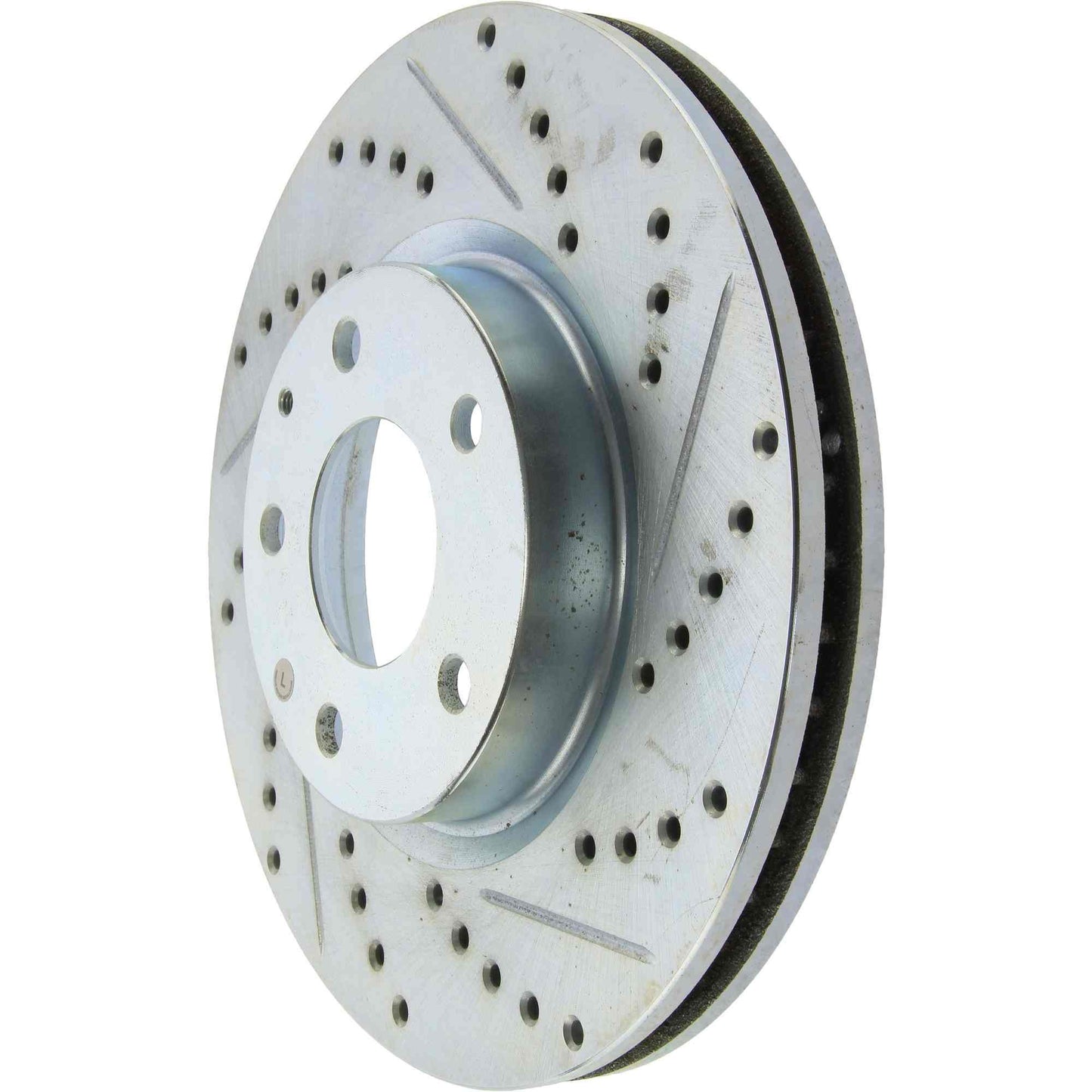StopTech Select Sport Drilled And Slotted Brake Rotor; Front Left