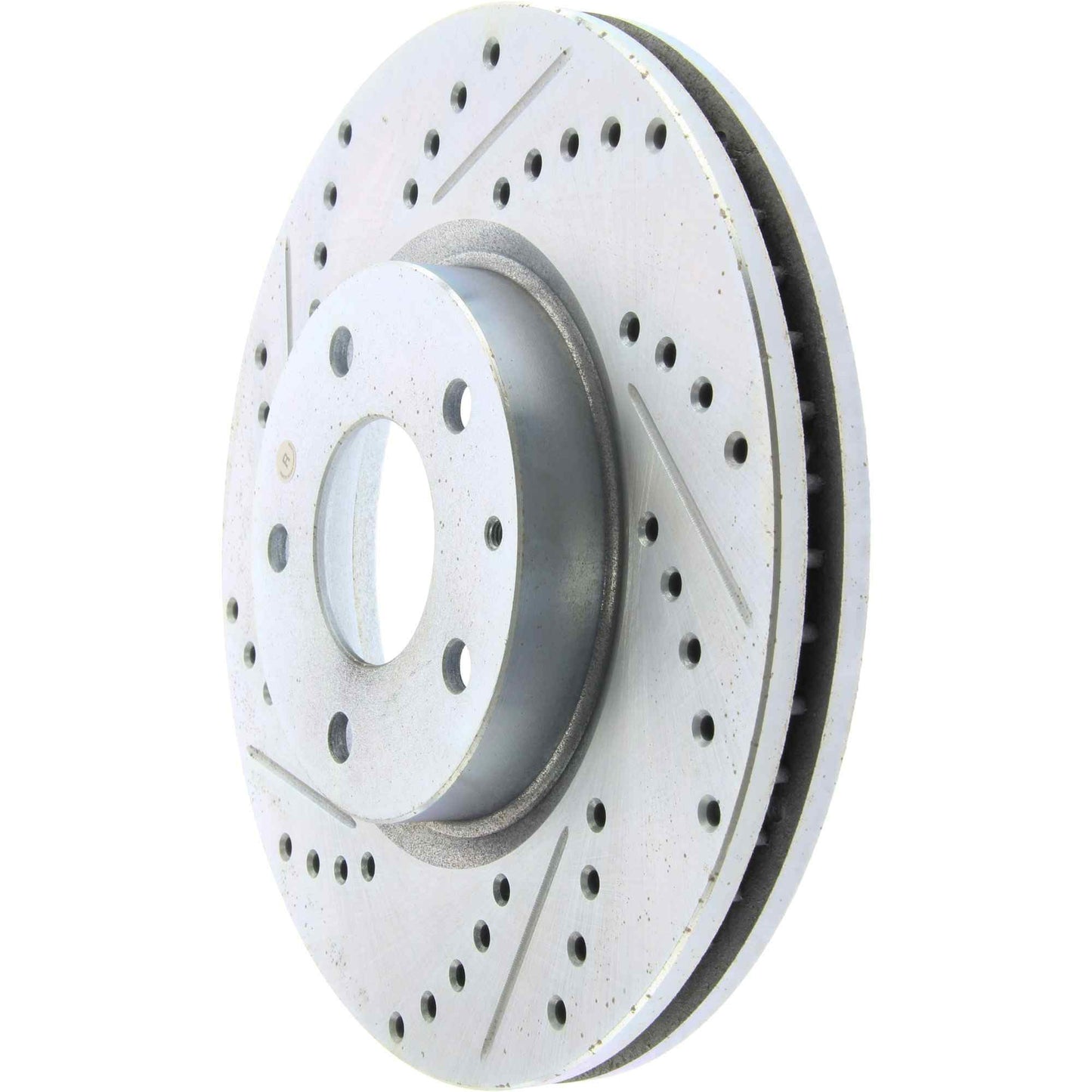 StopTech Select Sport Drilled And Slotted Brake Rotor; Front Right