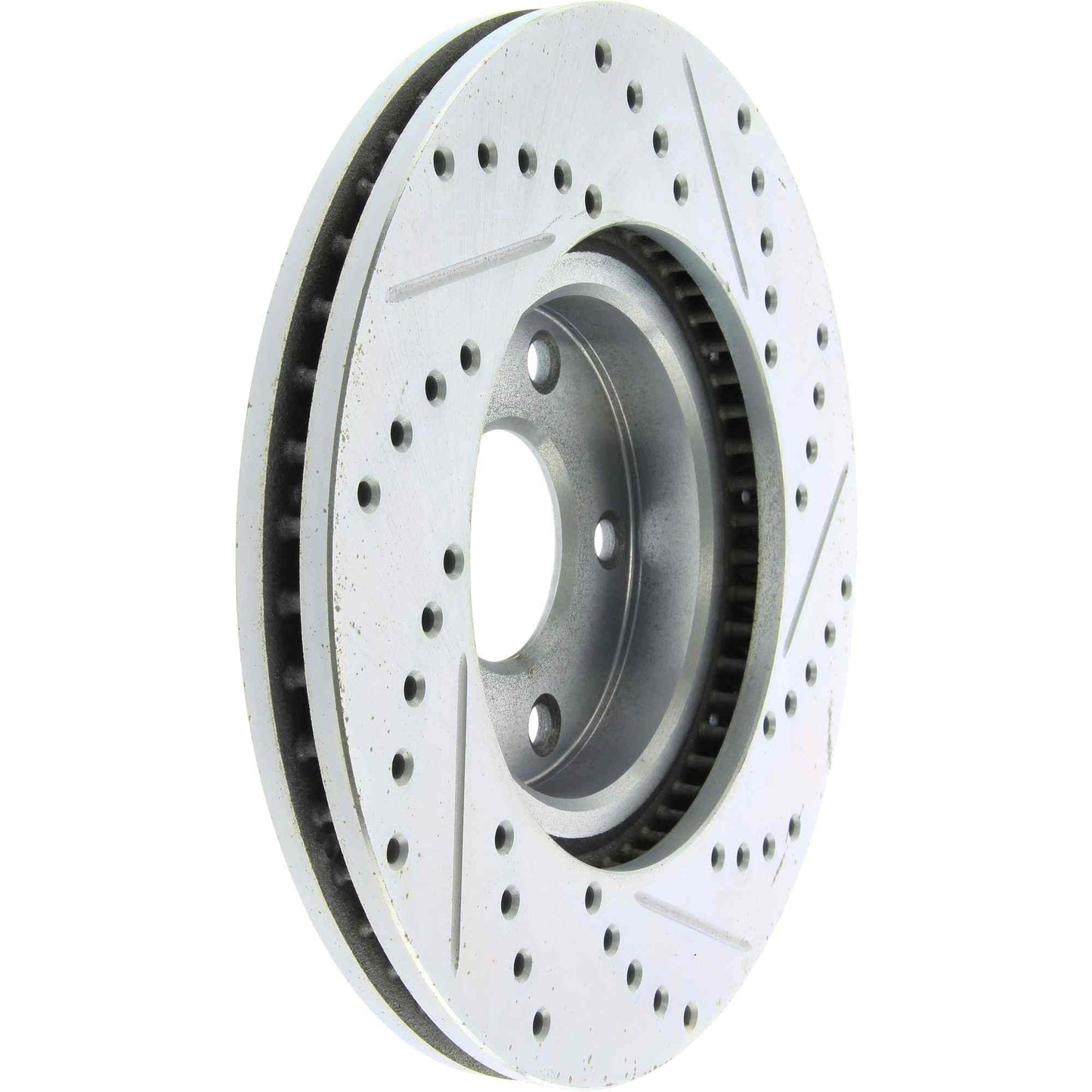 StopTech Select Sport Drilled And Slotted Brake Rotor; Front Right
