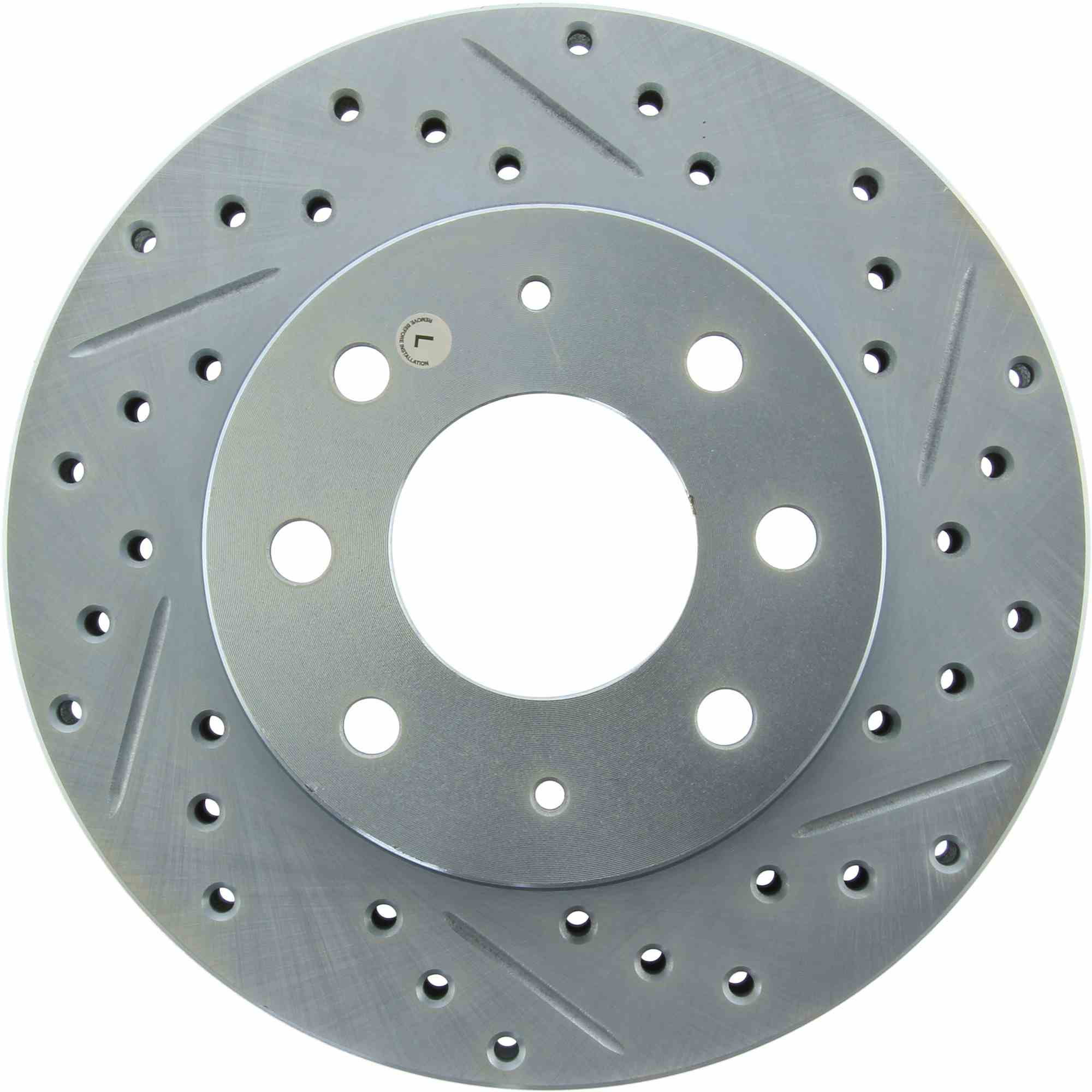 StopTech Select Sport Drilled And Slotted Brake Rotor; Front Left