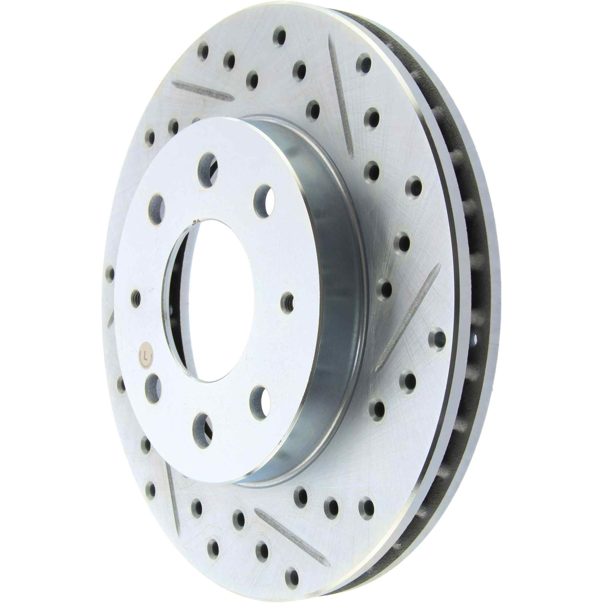 StopTech Select Sport Drilled And Slotted Brake Rotor; Front Left