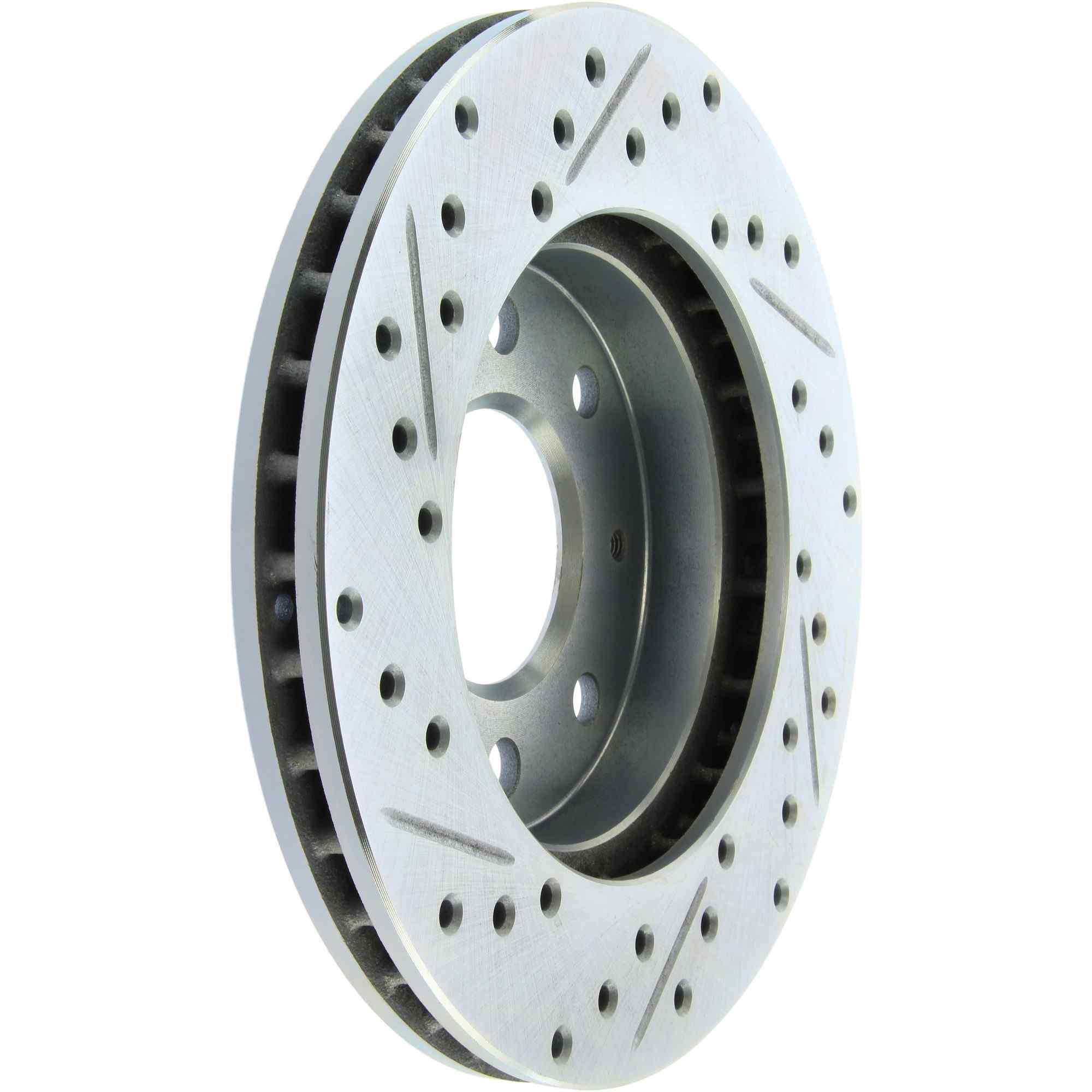 StopTech Select Sport Drilled And Slotted Brake Rotor; Front Left