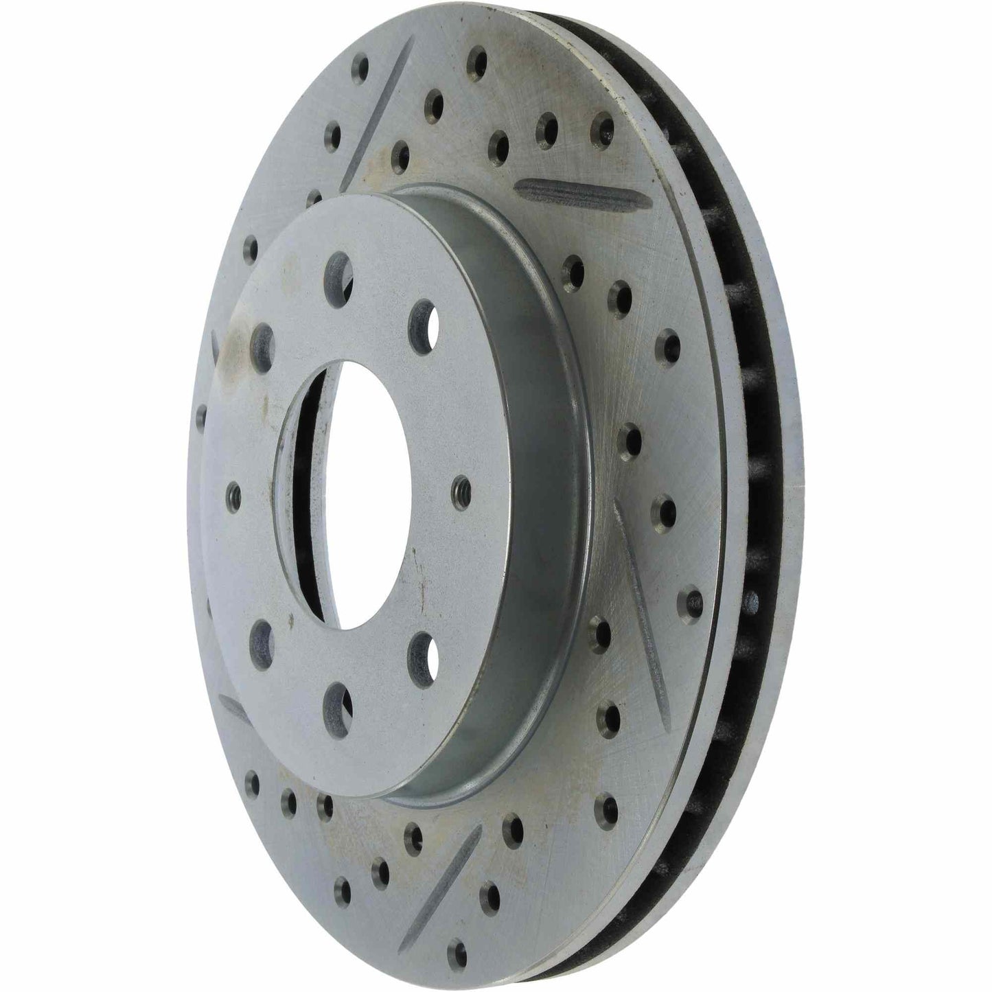 StopTech Select Sport Drilled And Slotted Brake Rotor; Front Right