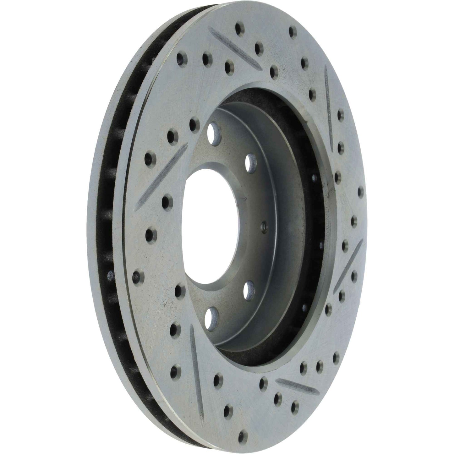 StopTech Select Sport Drilled And Slotted Brake Rotor; Front Right