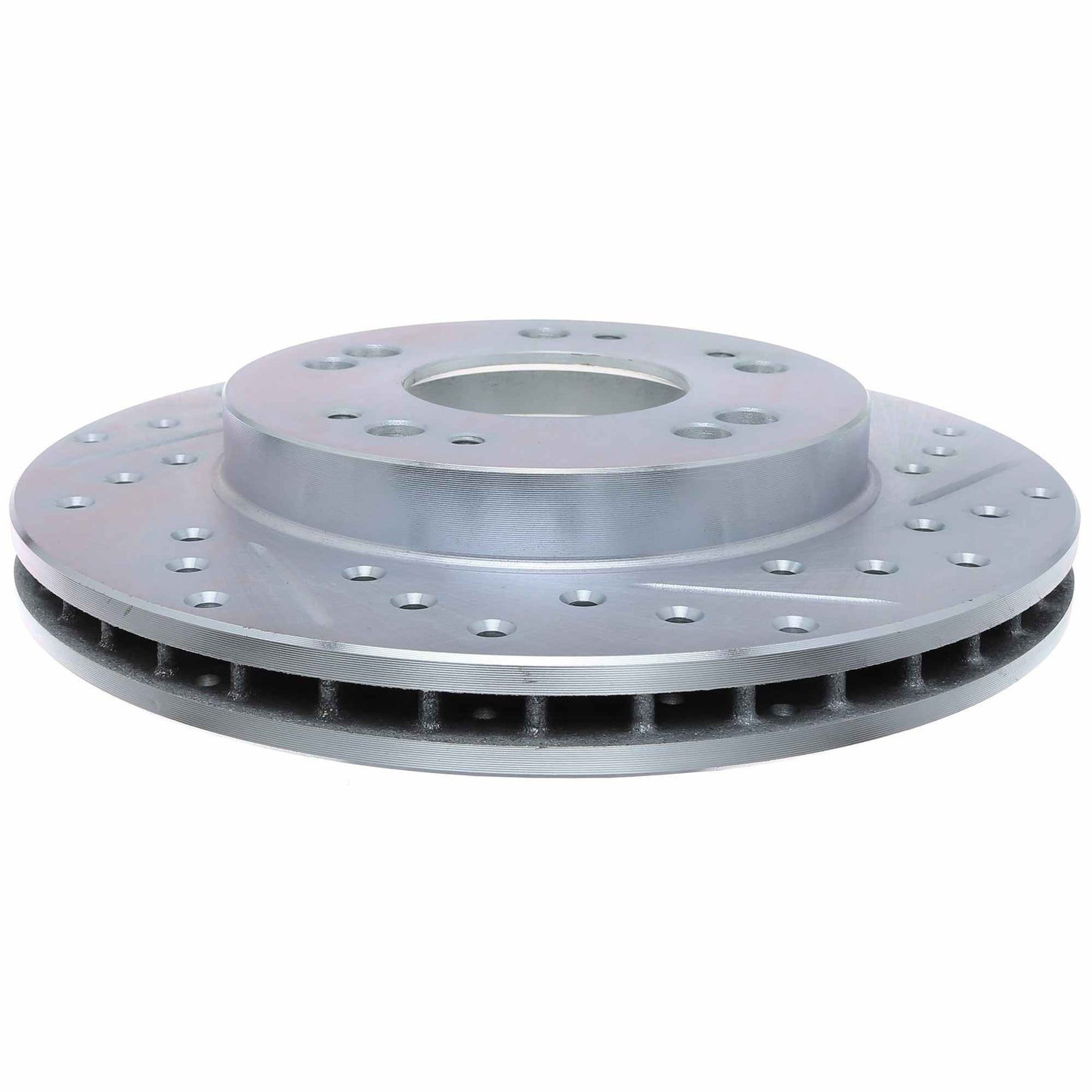 StopTech Select Sport Drilled And Slotted Brake Rotor; Front Left