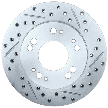 StopTech Select Sport Drilled And Slotted Brake Rotor; Front Left