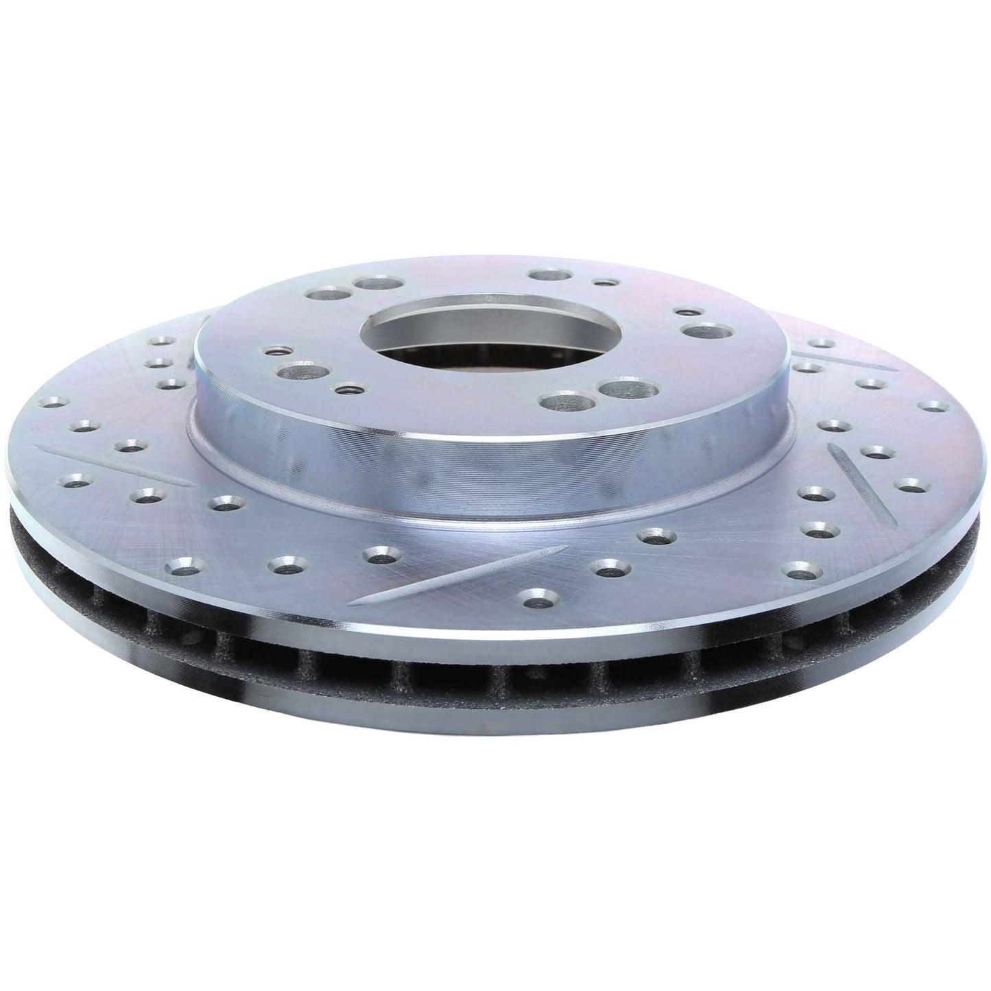 StopTech Select Sport Drilled And Slotted Brake Rotor; Front Right
