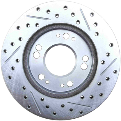 StopTech Select Sport Drilled And Slotted Brake Rotor; Front Right