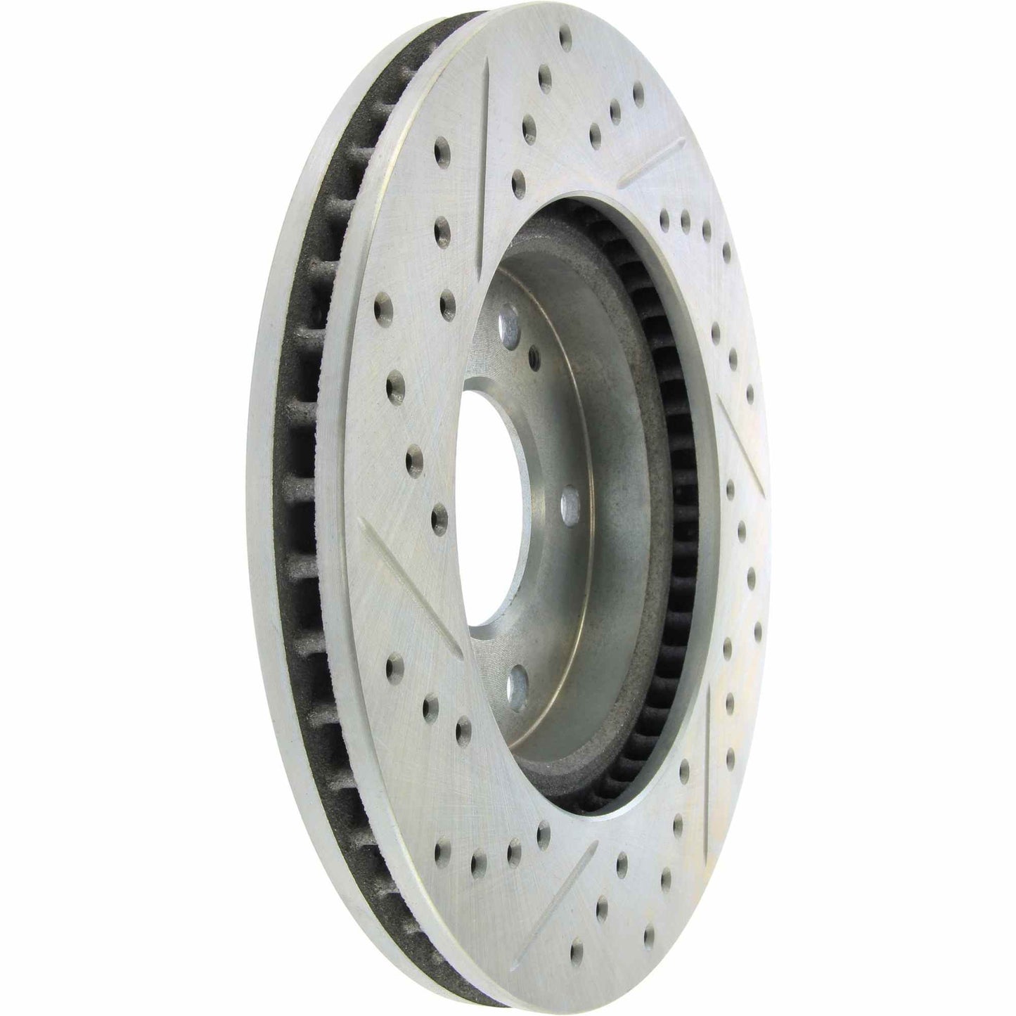 StopTech Select Sport Drilled And Slotted Brake Rotor; Front Left