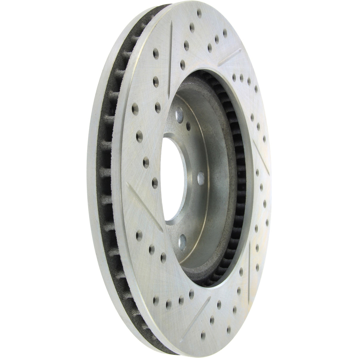 StopTech Select Sport Drilled And Slotted Brake Rotor; Front Left