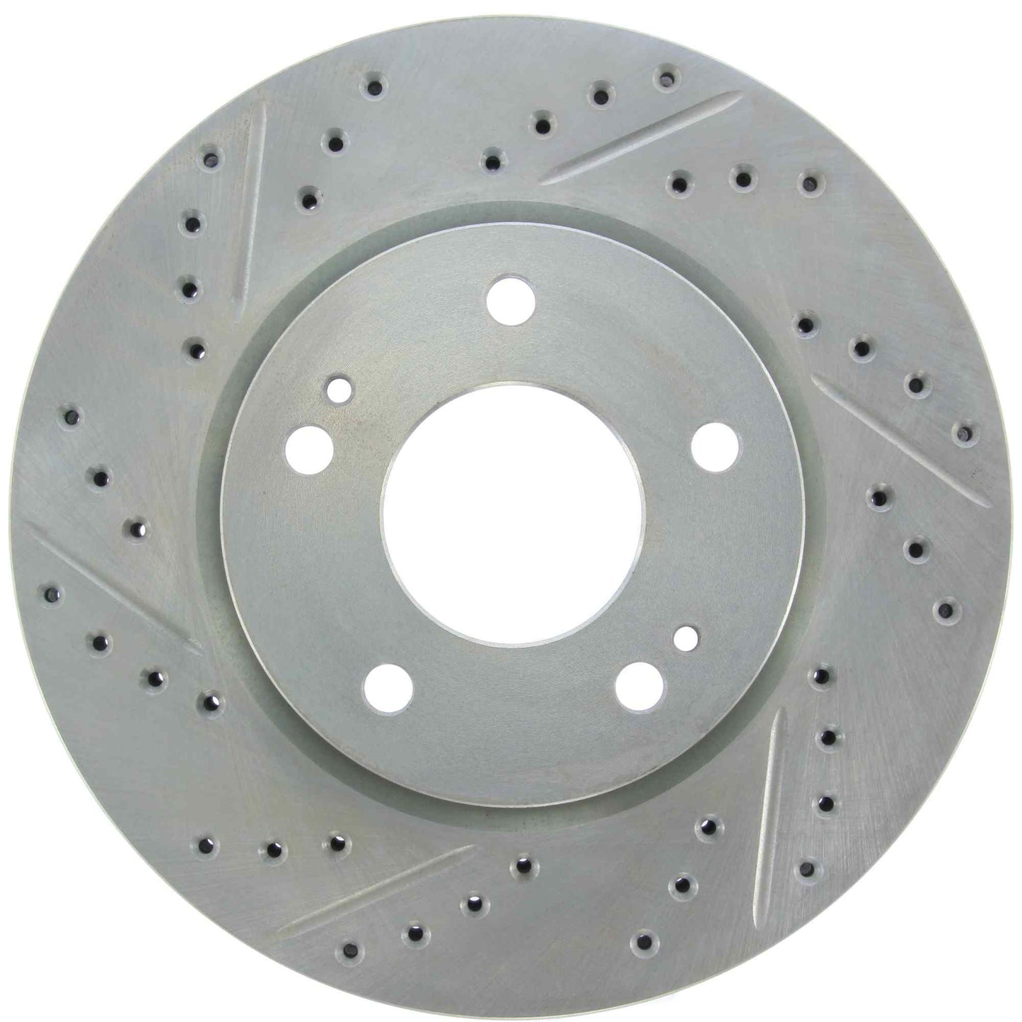 StopTech Select Sport Drilled And Slotted Brake Rotor; Front Right