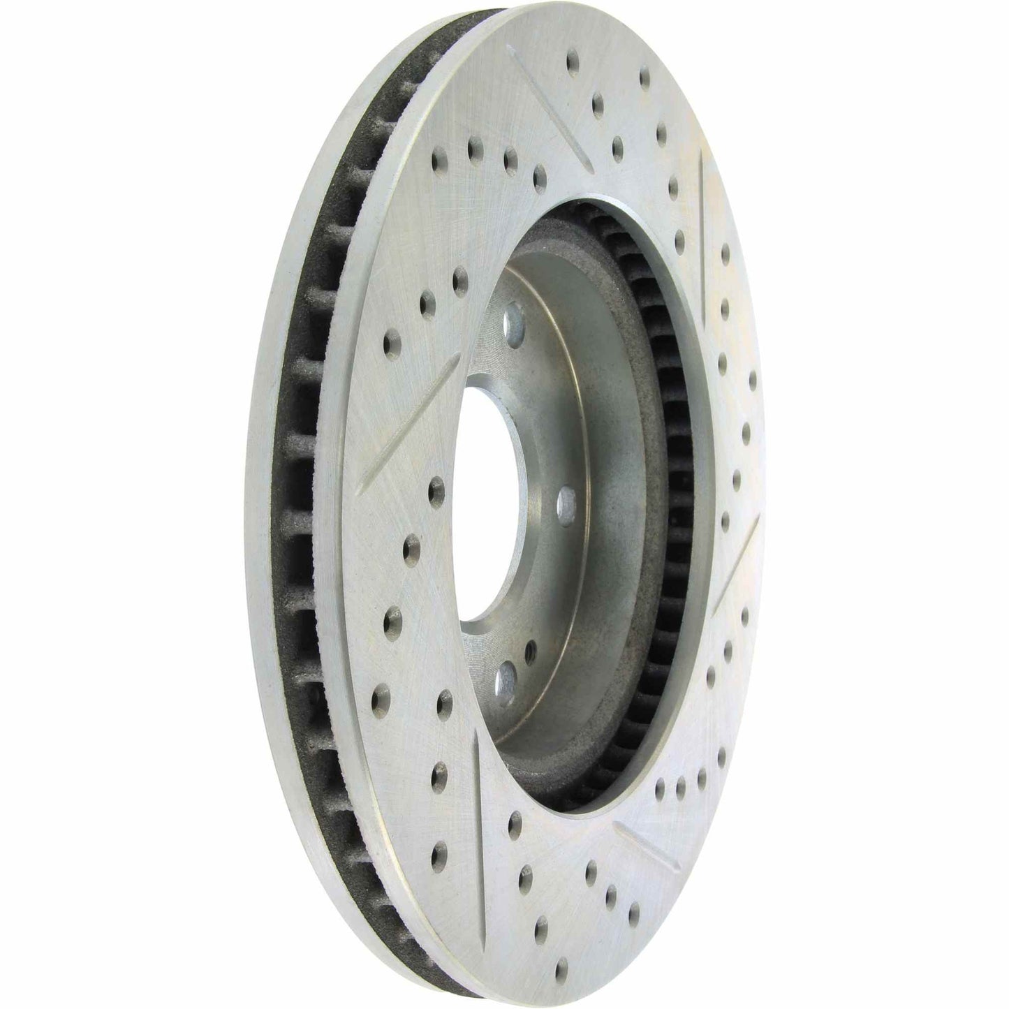 StopTech Select Sport Drilled And Slotted Brake Rotor; Front Right