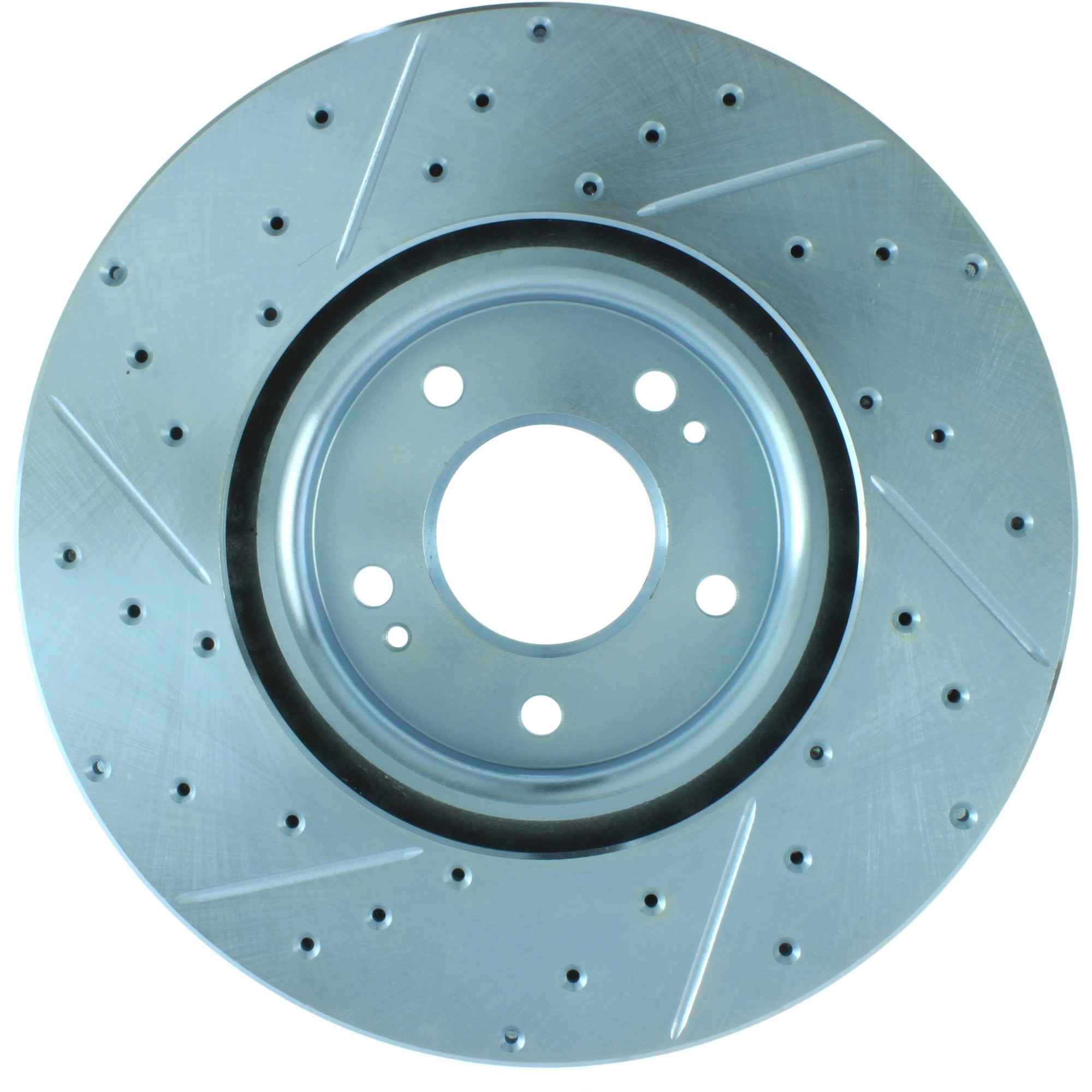 StopTech Select Sport Drilled And Slotted Brake Rotor; Front Left
