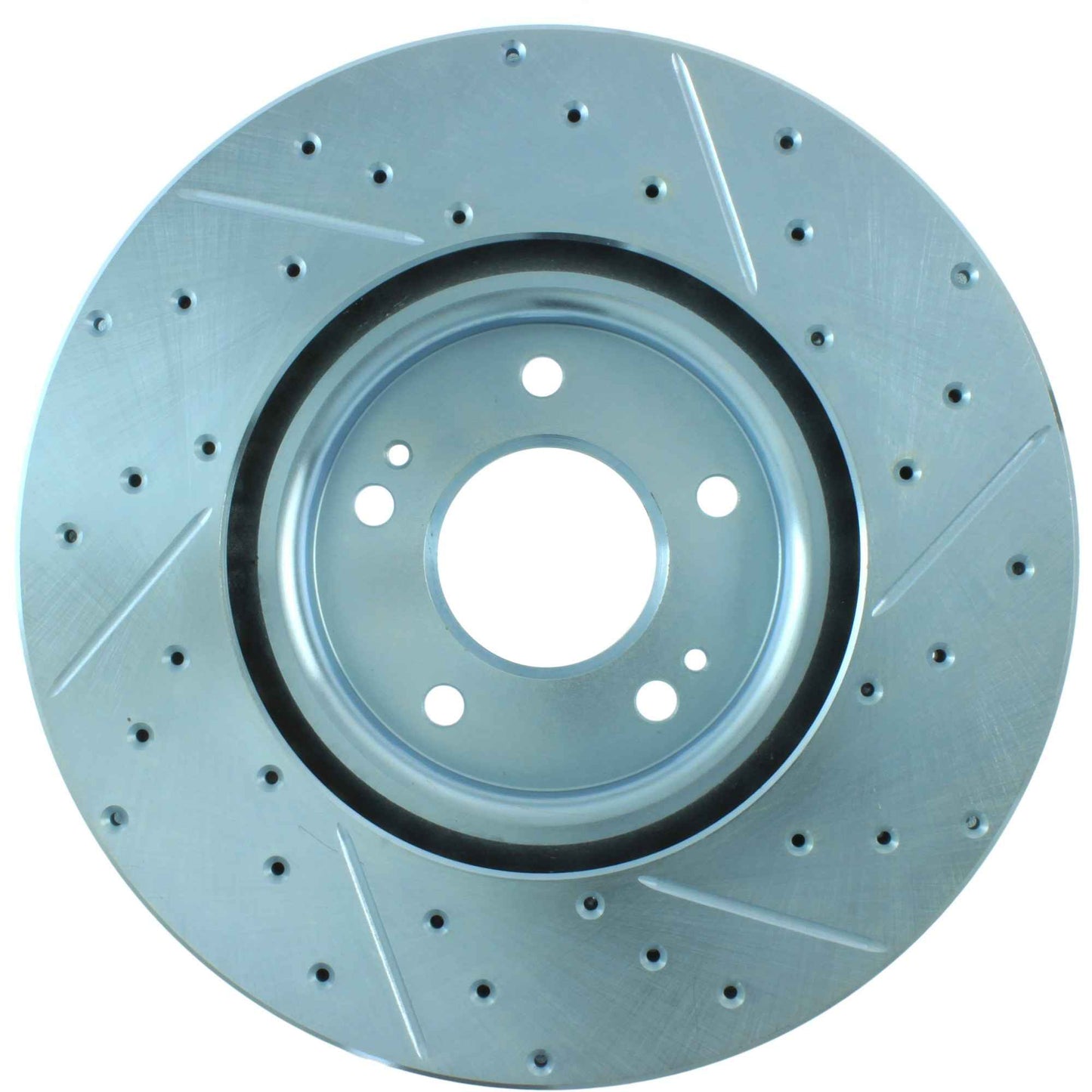 StopTech Select Sport Drilled And Slotted Brake Rotor; Front Right