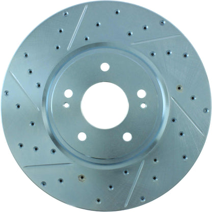 StopTech Select Sport Drilled And Slotted Brake Rotor; Front Right
