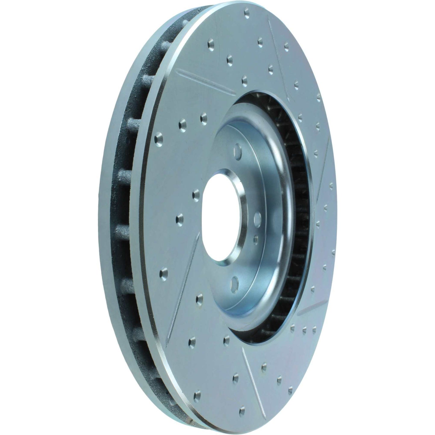 StopTech Select Sport Drilled And Slotted Brake Rotor; Front Right