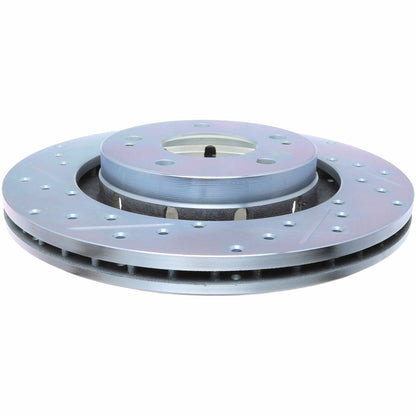 StopTech Select Sport Drilled And Slotted Brake Rotor; Front Right