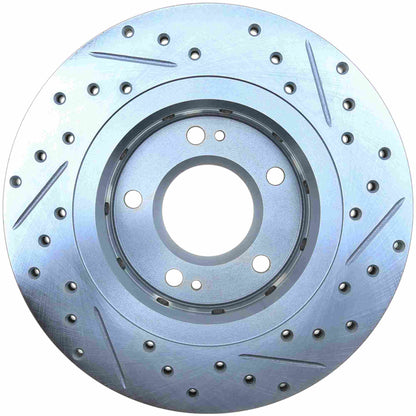 StopTech Select Sport Drilled And Slotted Brake Rotor; Front Right