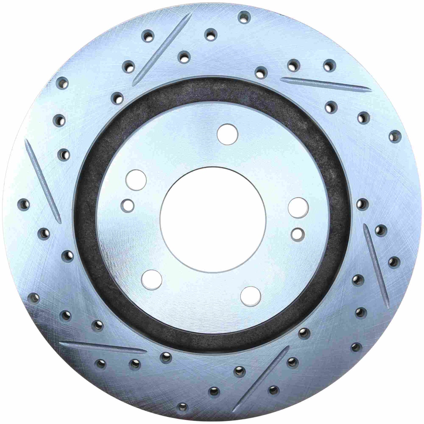 StopTech Select Sport Drilled And Slotted Brake Rotor; Front Right