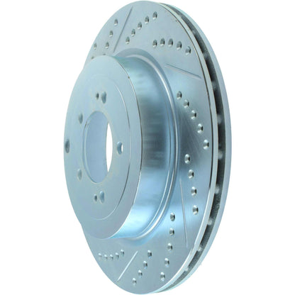StopTech Select Sport 08-11 Mitsubishi Evo X Slotted and Drilled Right Rear Rotor 227.46075R