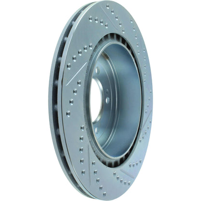 StopTech Select Sport 08-11 Mitsubishi Evo X Slotted and Drilled Right Rear Rotor 227.46075R