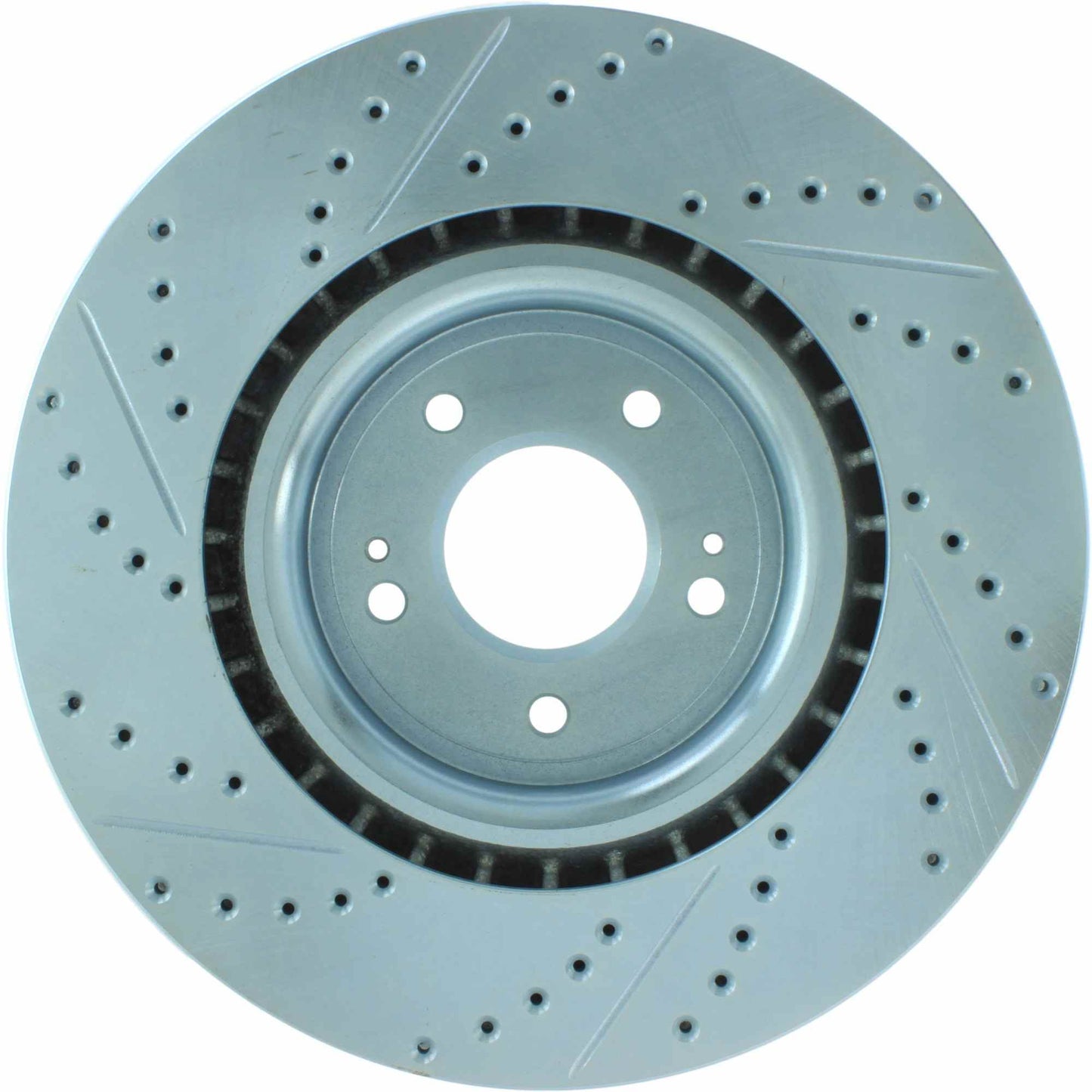 StopTech Select Sport Drilled And Slotted Brake Rotor; Front Left