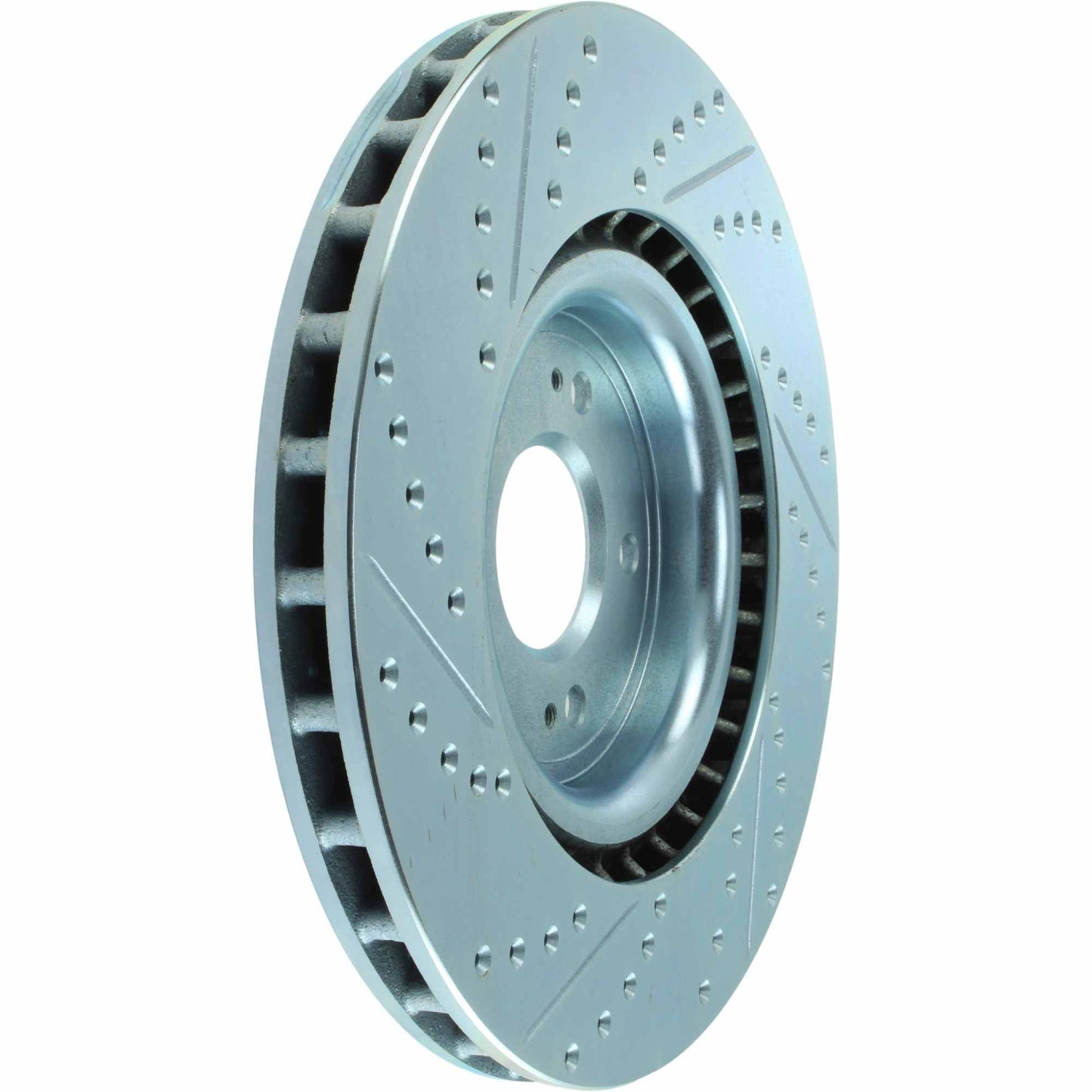 StopTech Select Sport Drilled And Slotted Brake Rotor; Front Left