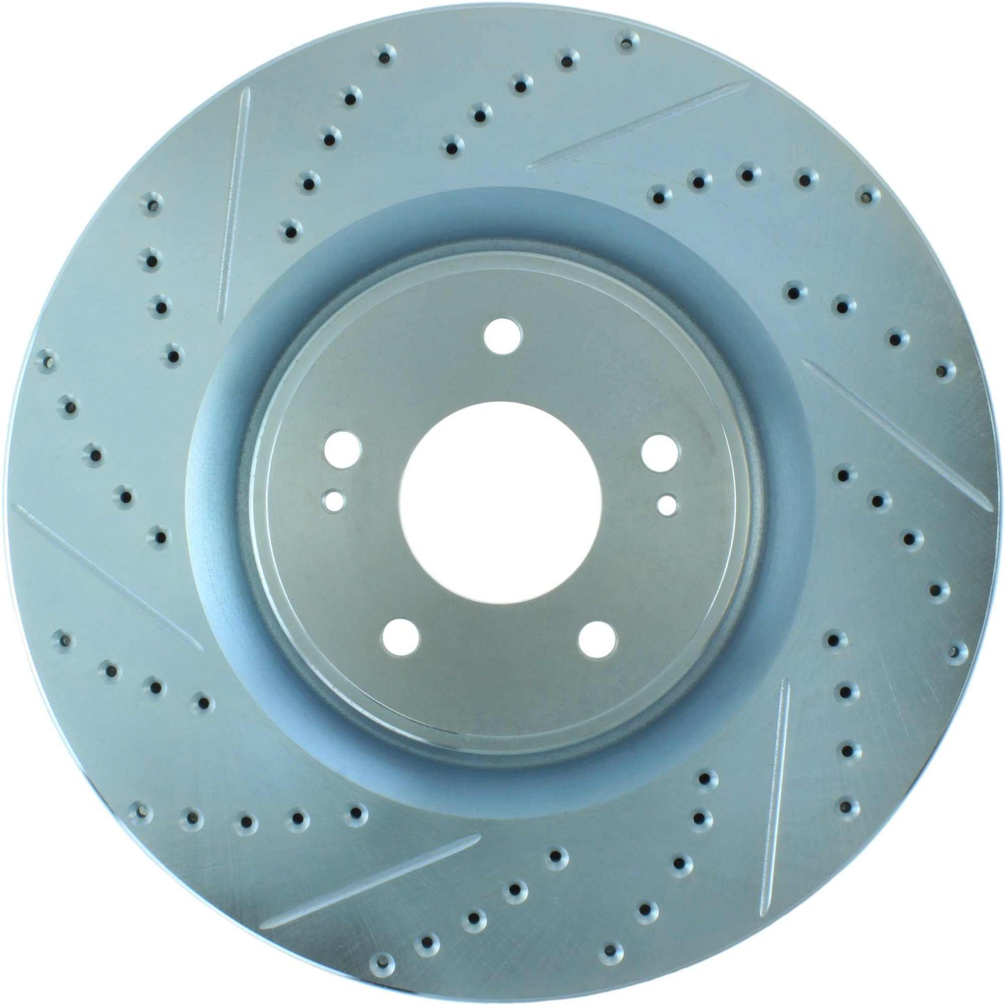 StopTech Select Sport Drilled And Slotted Brake Rotor; Front Right
