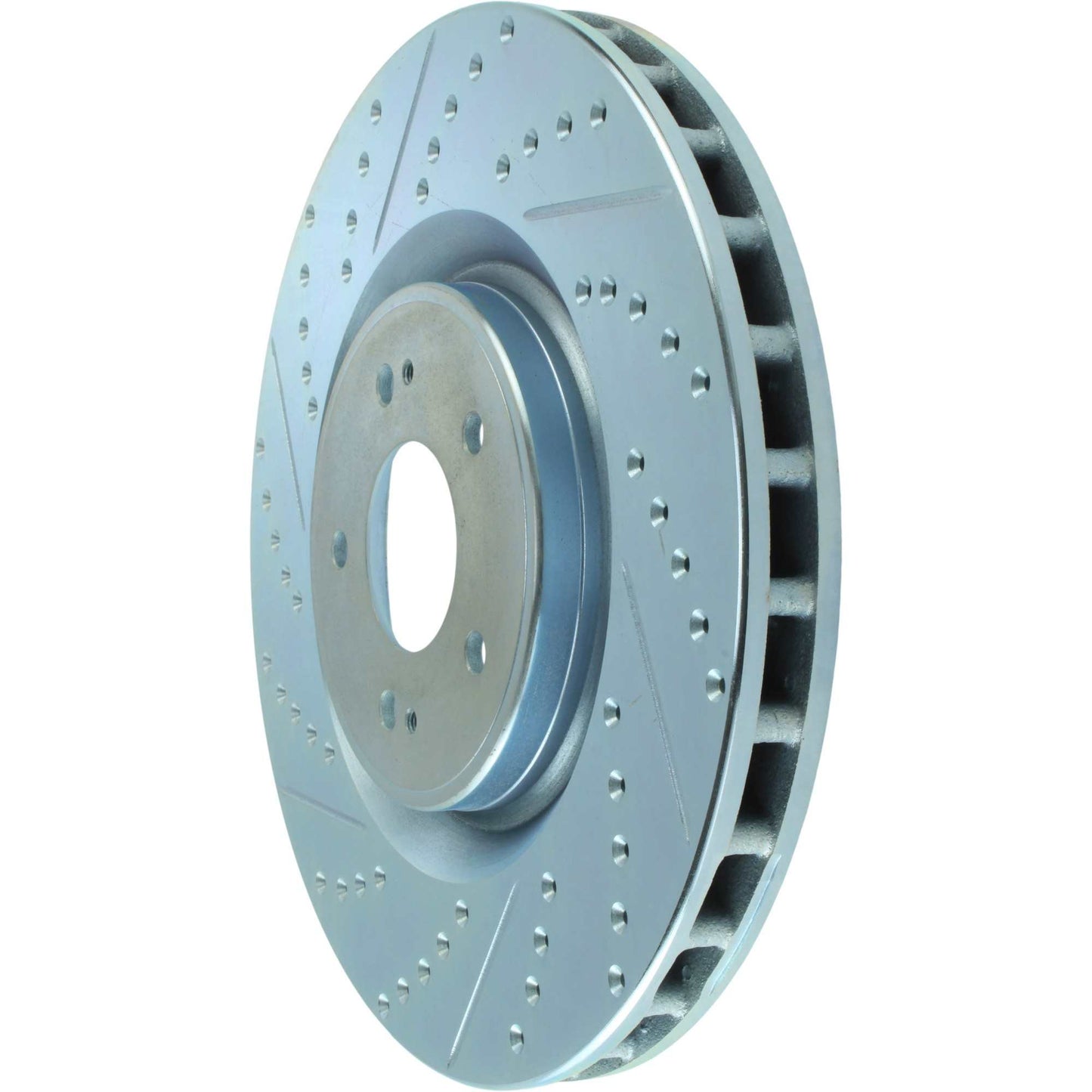 StopTech Select Sport Drilled And Slotted Brake Rotor; Front Right